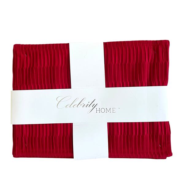 Valentines Day Red Velvet Velour Placemats 13x18 Set of 4 by Celebrity Homes New - Picture 11 of 12